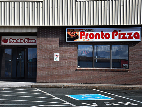 pronto pizza storefront